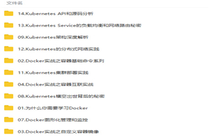 从Docker到Kubernetes之技术实战视频教程 从Docker到Kubernetes之技术实战视频教程