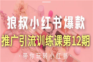 狼叔小红书爆款推广引流训练课第12期 手把手带你玩转小红书(无水印) 狼叔小红书爆款推广引流训练课第12期 手把手带你玩转小红书(无水印)