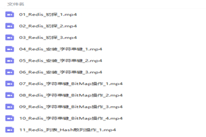 Redis零基础入门视频教程 Redis零基础入门视频教程