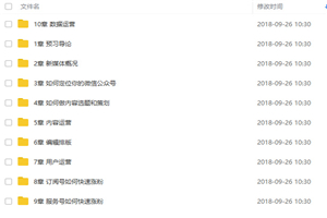 零基础快速入门新媒体运营视频教程(10个章节45课)价值199元 零基础快速入门新媒体运营视频教程(10个章节45课)价值199元
