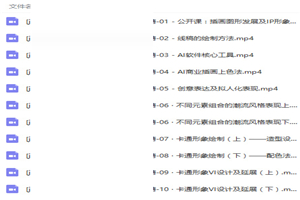 零基础入门AI商业插画高级全能班视频教程 零基础入门AI商业插画高级全能班视频教程