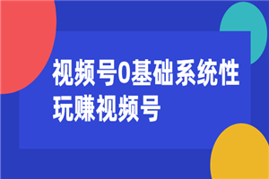 视频号0基础系统性玩赚视频号内容运营+引流+快速变现(20节课) 视频号0基础系统性玩赚视频号内容运营+引流+快速变现(20节课)