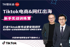 0基础学习抖音国际版TikTok海外短视频营销,新手实战训练营 0基础学习抖音国际版TikTok海外短视频营销,新手实战训练营