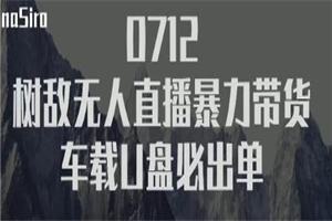 树敌习研社抖音无人直播暴力带货车载U盘必出单,单号单日产出300纯利润 树敌习研社抖音无人直播暴力带货车载U盘必出单,单号单日产出300纯利润